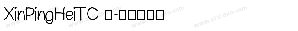 XinPingHeiTC 为字体转换